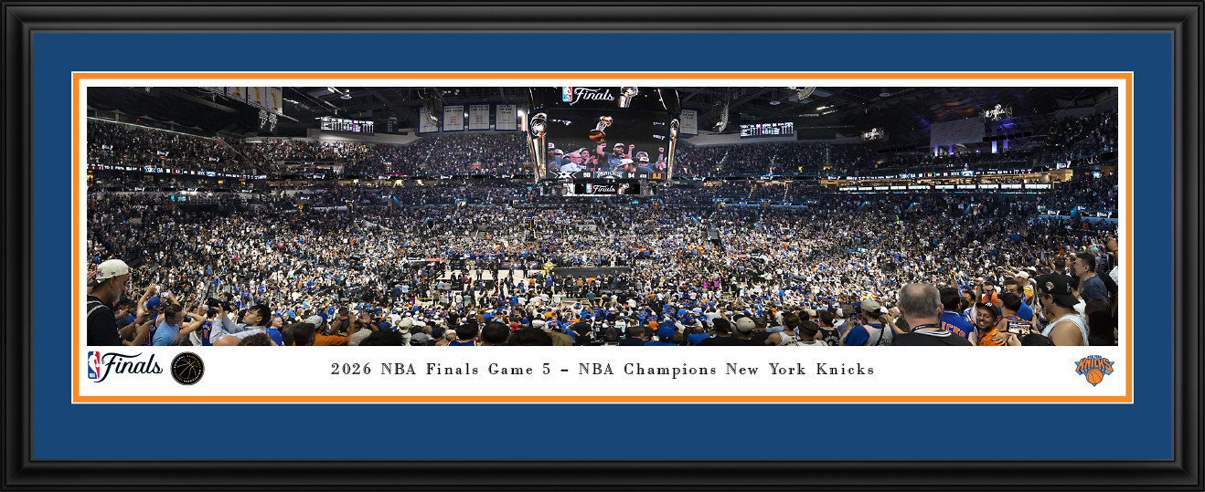 2026 NBA Champions Panoramic Picture - New York Knicks Print