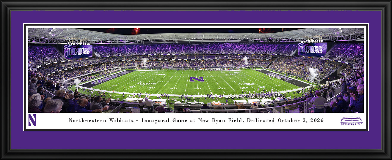 Northwestern Wildcats Wall Decor - Inaugural Game at Ryan Field Panorama