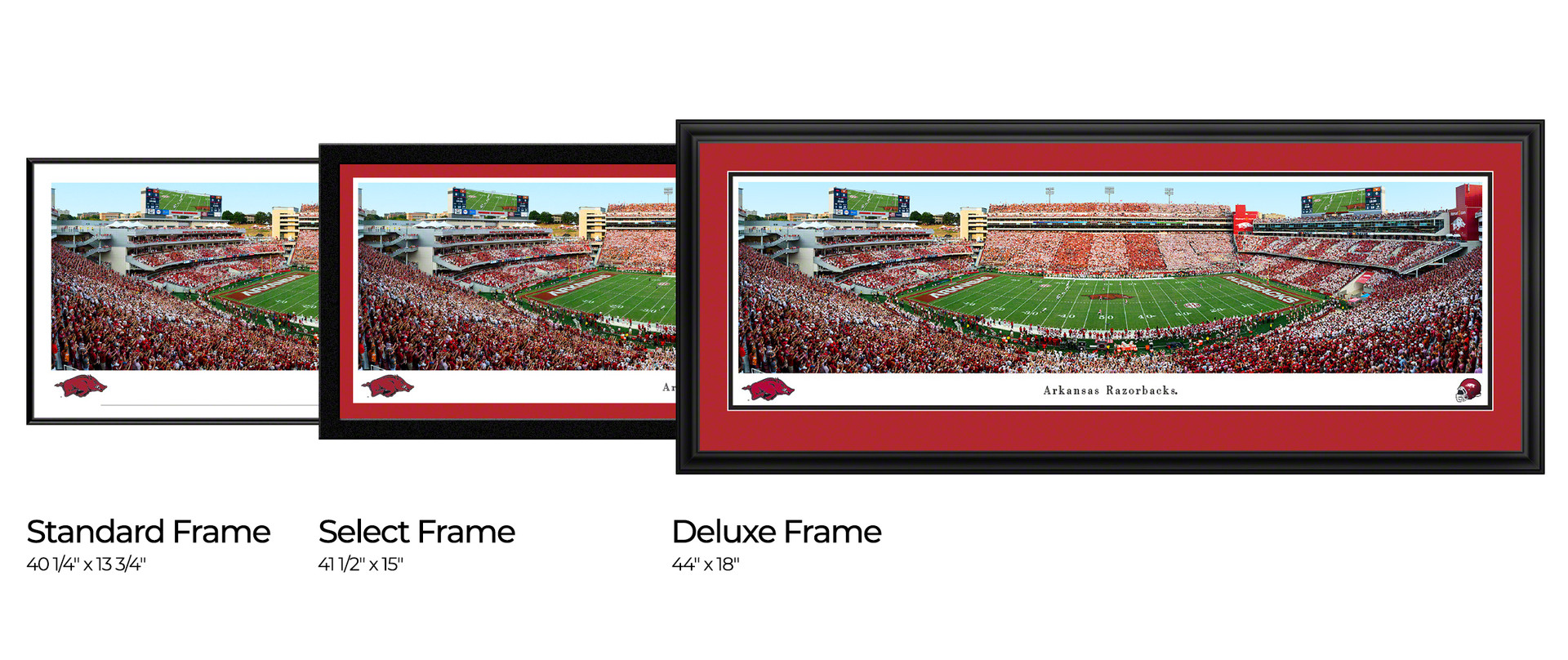 Arkansas Razorbacks Football Panoramic Poster - Donald W. Reynolds ...