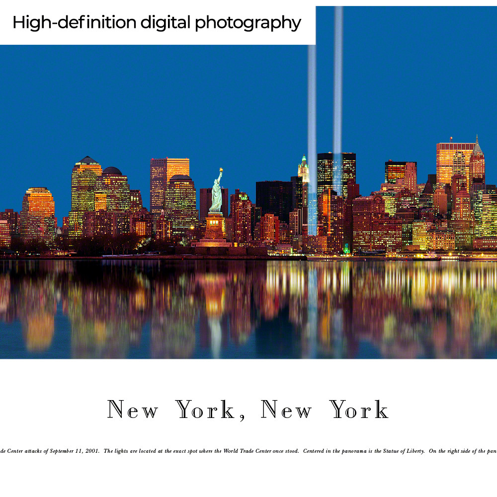 New York, New York Skyline Panorama - Manhattan Tribute