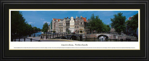 Amsterdam, Netherlands Panoramic Skyline Print