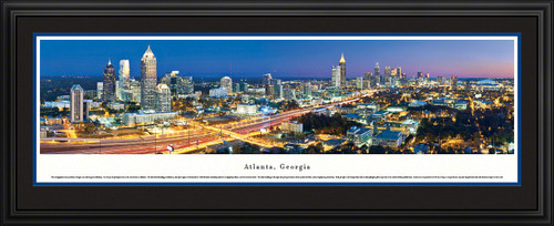 Atlanta Georgia Skyline Panoramic Picture - Twilight