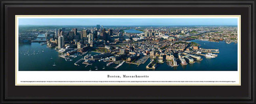 Boston, Massachusetts City Skyline Panorama