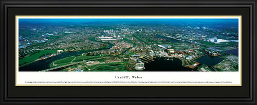 Cardiff, Wales City Skyline Panoramic Picture