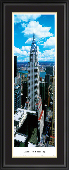 Chrysler Building, New York City Panoramic City Skyline Wall Decor