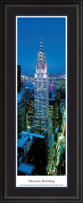 Chrysler Building Panoramic Picture - Twilight - Vertical Panorama
