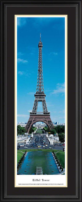 Eiffel Tower Panoramic Picture - Day - Vertical Panorama