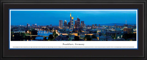 Frankfurt, Germany City Skyline Panorama - Twilight
