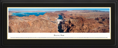 Hoover Dam Panoramic Picture - Looking Upstream