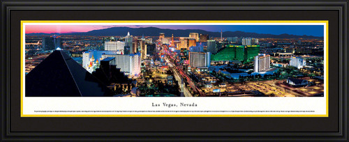 Las Vegas, Nevada City Skyline Panoramic Picture - Twilight