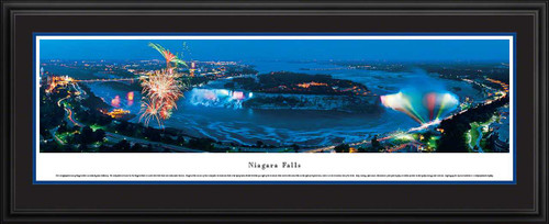 Niagara Falls Panoramic Picture - Fireworks