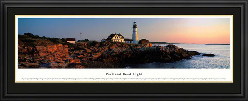 Portland Head Light Panoramic Picture - Maine Lighthouse