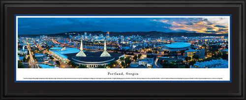 Portland, Oregon Skyline Panoramic Picture - Twilight