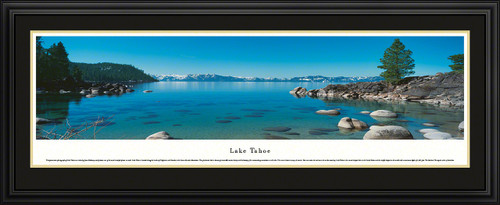 Lake Tahoe Panoramic Scenic Landscape Wall Decor and Art Prints