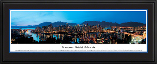 Vancouver, British Columbia, Canada Skyline Print