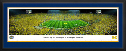 Michigan Wolverines Football Panoramic - Under the Lights