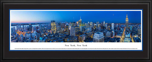 New York Skyline Panoramic Picture - Twilight