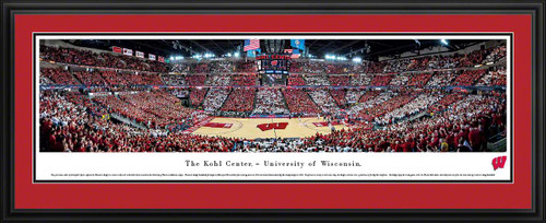 Wisconsin Badgers Basketball Panoramic - Kohl Center Picture