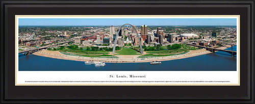 St. Louis, Missouri City Skyline Panoramic Wall Decor