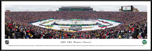 2019 NHL Winter Classic Panoramic Poster - Boston Bruins vs. Chicago Blackhawks