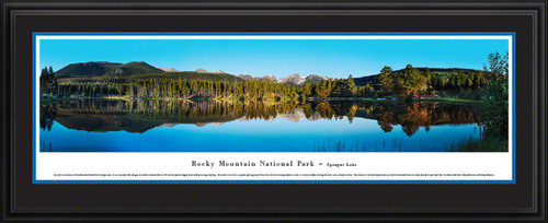 Rocky Mountain National Park Sprague Lake Scenic Landscape Panorama