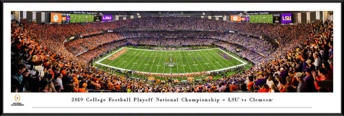 2020 College Football Playoff National Championship Kickoff Panoramic Poster - LSU vs. Clemson