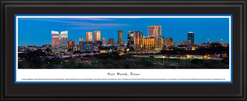 Fort Worth, Texas City Skyline Panoramic Wall Decor