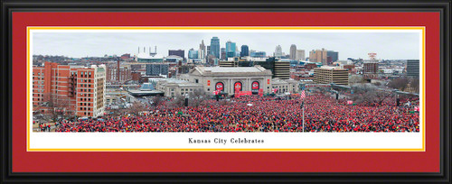 Kansas City Celebrates - 2020 Kansas City Chiefs Super Bowl Parade Panoramic Picture