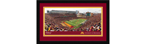 Minnesota Golden Gophers Football Framed Panoramic Picture - TCF Bank Stadium