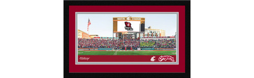 Washington State Cougars Football Framed Panoramic Picture - Martin Stadium