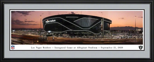 Las Vegas Raiders Framed Panoramic Poster - Allegiant Stadium Picture