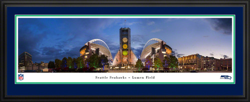 Seattle Seahawks Panoramic Fan Cave Decor - Lumen Field NFL Poster