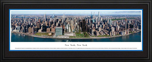 New York City Skyline Panoramic Wall Decor - Midtown Manhattan Panorama