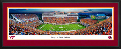 Virginia Tech Hokies Football Panoramic Poster - Lane Stadium Picture
