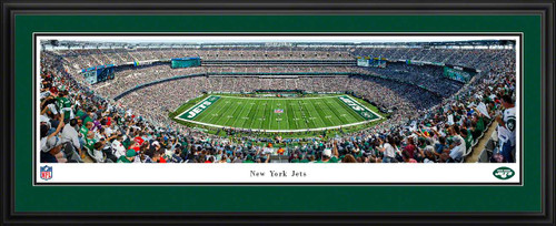 New York Jets Panoramic Poster - MetLife Stadium NFL Fan Cave Decor