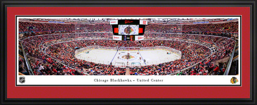 Chicago Blackhawks Panoramic Fan Cave Decor - United Center Picture