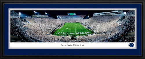Penn State Nittany Lions Football 2021 White Out End Zone Panoramic Picture - Beaver Stadium