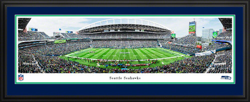 Seattle Seahawks Panoramic Picture - Lumen Field NFL Fan Cave Decor