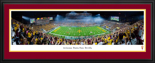 Arizona State Sun Devils Football Panoramic Picture - Sun Devil Stadium Fan Cave Decor