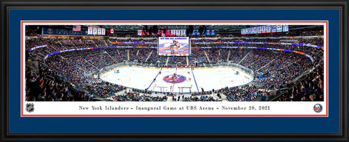 New York Islanders Panoramic Picture - UBS Arena NHL Fan Cave Decor