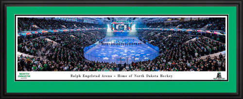 North Dakota Fighting Hawks Hockey End Zone Panoramic Picture - Ralph Engelstad Arena Wall Decor