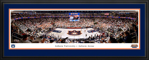 Auburn Tigers Basketball Panoramic Picture - Auburn Arena Fan Cave Decor