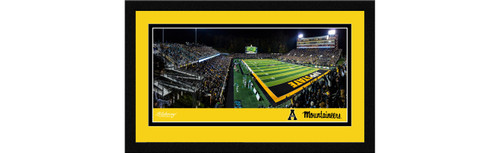 Appalachian State Football Framed Panoramic Picture - Kidd Brewer Stadium Wall Decor