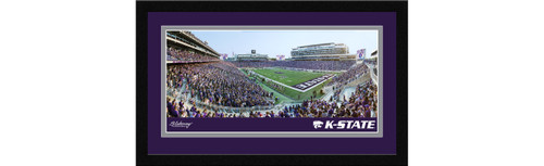 K-State Wildcats Football Framed Panoramic Picture - Bill Snyder Family Stadium Wall Decor