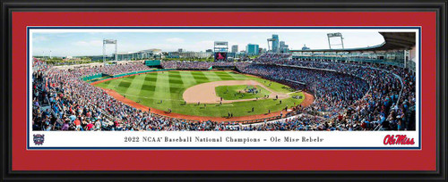 2022 College World Series Baseball Panoramic Picture - Ole Miss Rebels