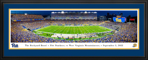 Pittsburgh Panthers Football Panoramic Picture - Acrisure Stadium Fan Cave Decor