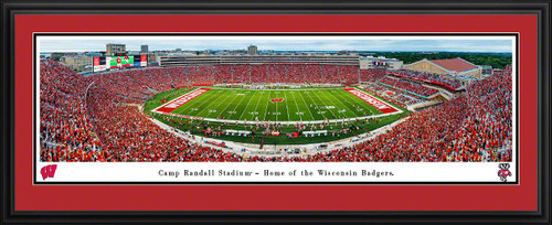 Wisconsin Badgers Football Panoramic Picture - Camp Randall Fan Cave Decor