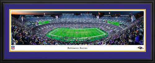 Baltimore Ravens Panoramic Picture - M&T Bank Stadium NFL Fan Cave Decor