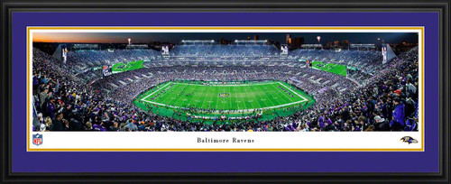 Baltimore Ravens Panoramic Picture - M&T Bank Stadium NFL Fan Cave Decor