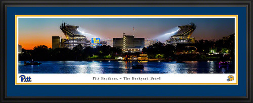 The Backyard Brawl at Acrisure Stadium Panoramic Picture - Pittsburgh Panthers Fan Cave Decor